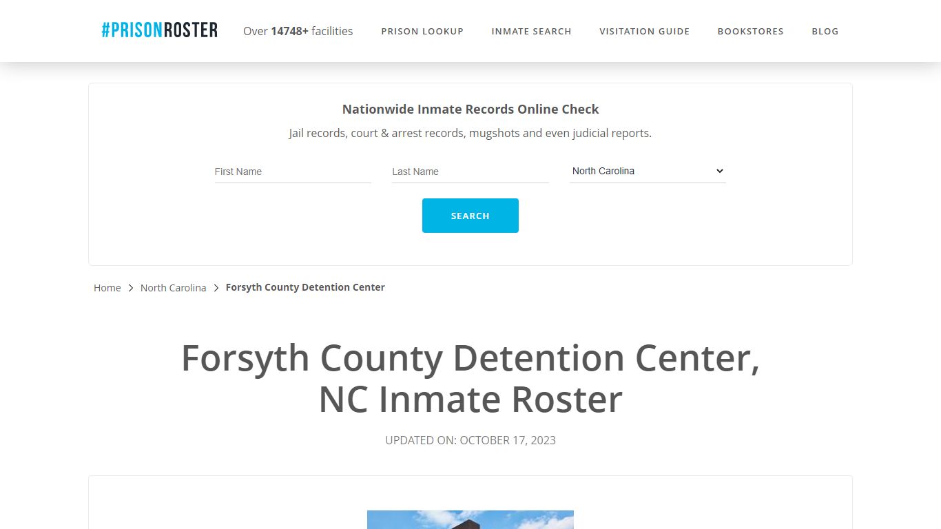 Forsyth County Detention Center, NC Inmate Roster - Prisonroster